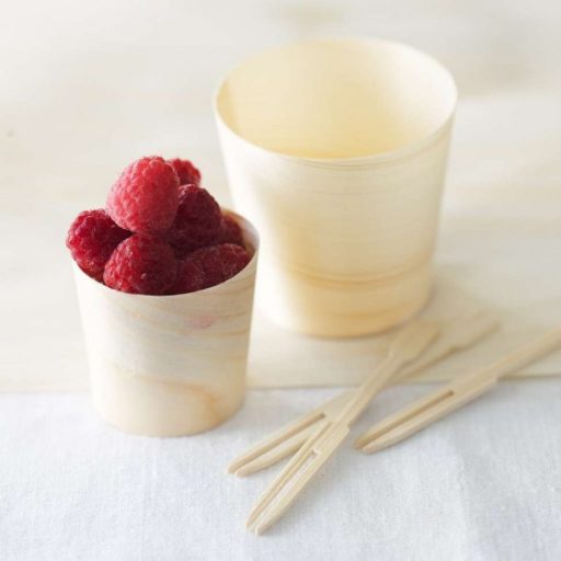 mini wood cup