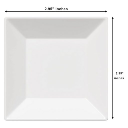 white mini tasting plate