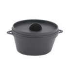 Oval Black Cooking pot