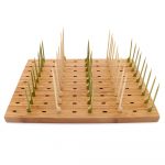 Natural Bamboo Paddle Pick Stand
