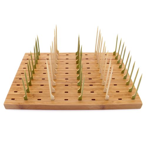 Natural Bamboo Paddle Pick Stand