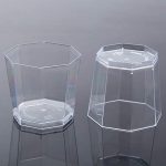 Octagon Disposable Plastic Dessert Cups